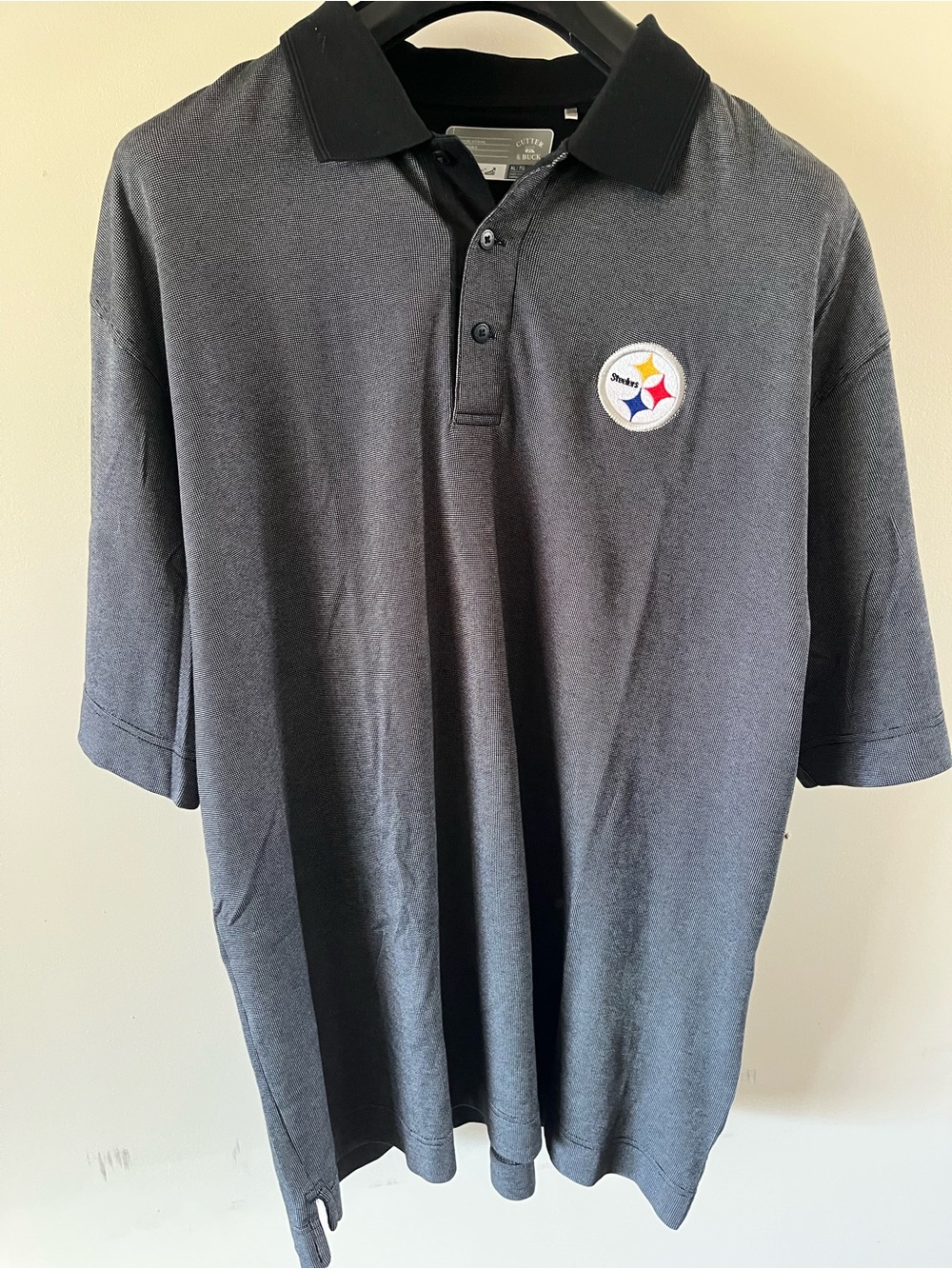 Men’s Cutter & Buck Officially Licensed Pittsburgh Steelers Polo Shirt sz XL